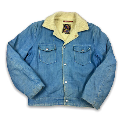 Vintage 60s Sportswear Denim Sherpa Lined Jean Rancher