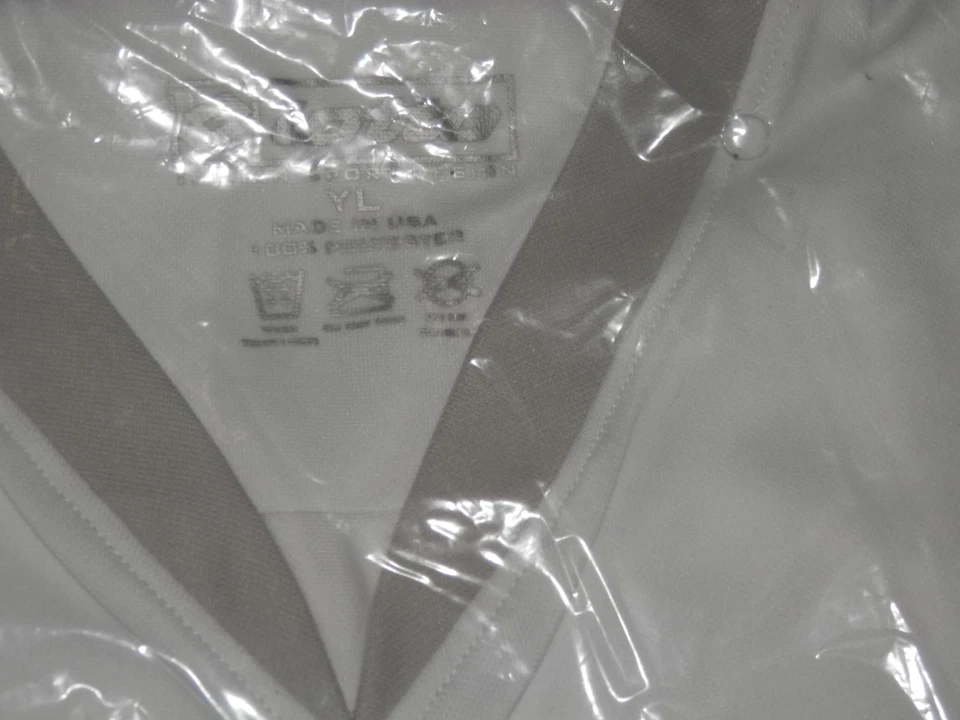 Lotto 足球 白色 意大利运动设计衬衫 尺寸 青少年 L — 第 2/3 张图片