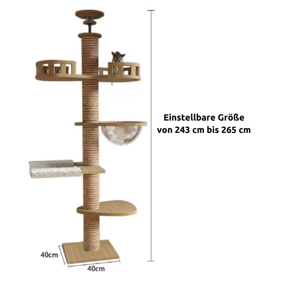 Sisal Cat Scratching Post and Climbing Tower, Large Scratching Board XXL - Image 2 of 2