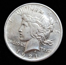 1921 Peace Dollar. Rare Date! High Grade!