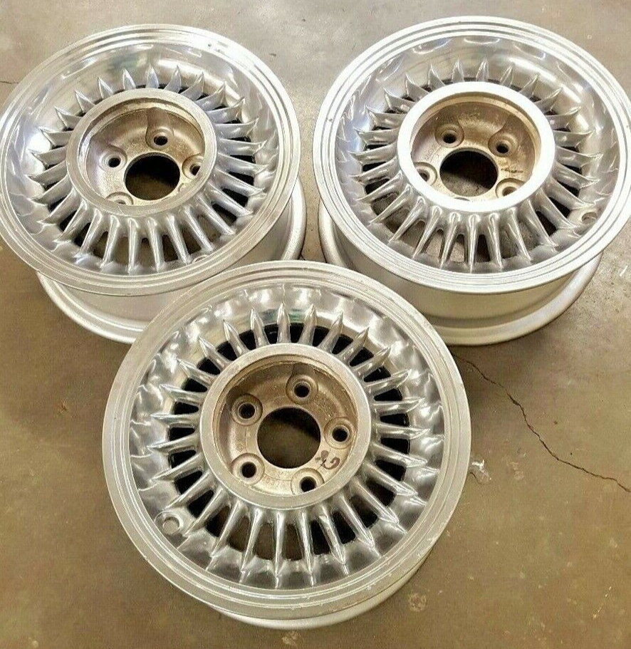 1955 Cadillac Kelsey-Hayes Sabre Chrome Wheels Set of 3 #38612