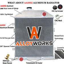 4 Core Aluminum Radiator For 19421948 1947 1946 Ford Coupe Ford Configuration 4 Core Aluminum Radiator For 19421948 1947 1946 Ford Coupe Ford Configuration