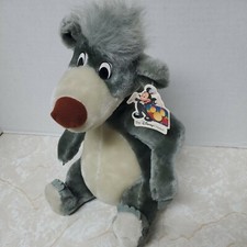 Vintage Disney Channel Baloo Bear The Jungle Book 12  Plush Stuffed Animal Toy
