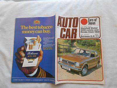 AUTOCAR MAGAZINE-FROM U.K.-AUGUST,1973-CARS OF JAPAN--FULL REPORT-GERMAN G.P.