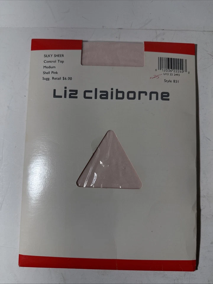Lot Of 2 LizClaiborne (M)Silky Control Top Pantyhose Hot Pink/Shell Pink - Image 2 of 4
