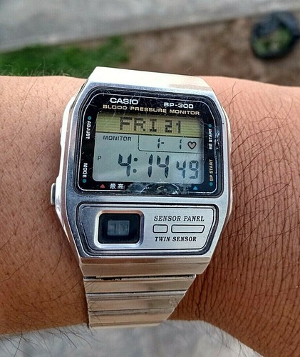 VINTAGE RELOJ CASIO BP-300 MONITOR DE PRESIÓN ARTERIAL TWIN SENSOR ,DE LOS  80 | eBay