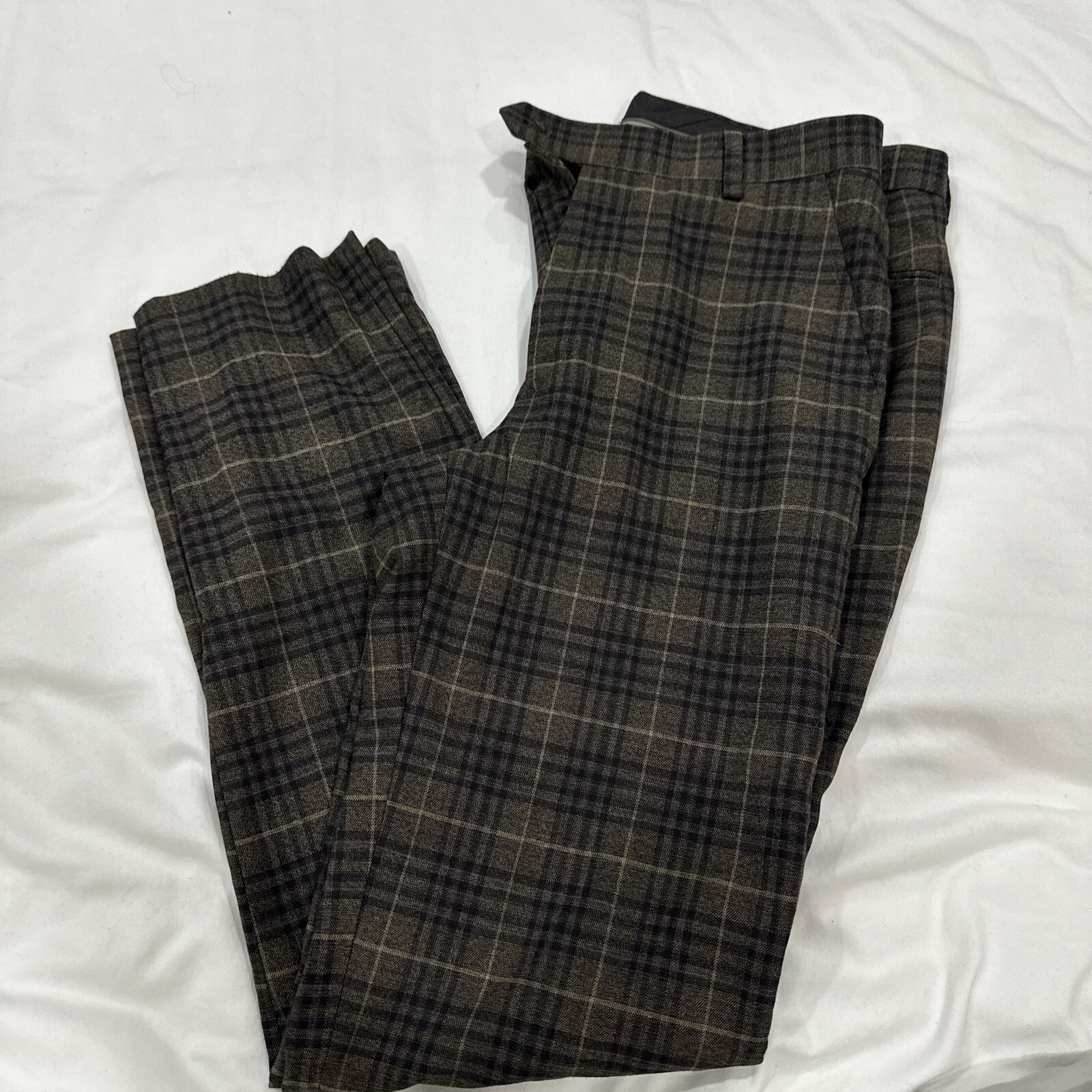 NEW Alfani Men's Slim-Fit Brown  Stripe Sz 30 x 32 NWOT