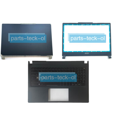 For MSI Cyborg 15 Air A12V MS-15K1 Top LCD Back Cover+Bezel/Palmrest 3075K1A411