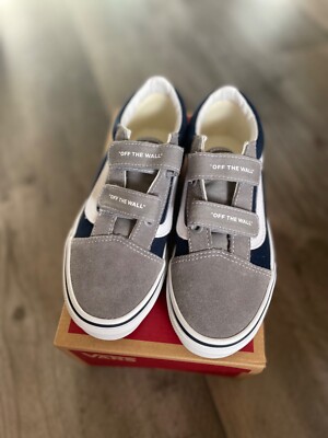 Vans Filmore Sidewall Streak Boys Size 2Y Gray Lace Up Low Sneaker Shoes