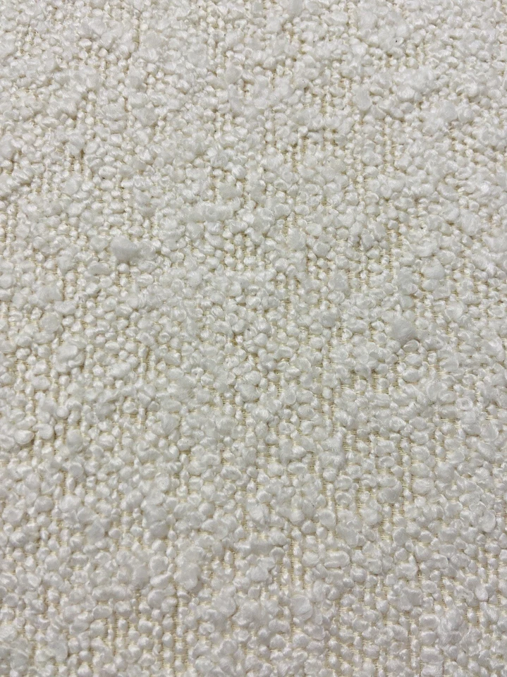 White Teddy Boucle Footstool - Image 4 of 4