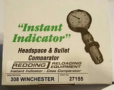27155 REDDING INSTANT INDICATOR HEADSPACE COMPARATOR WITH DIAL - 308 WINCHESTER