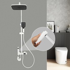 Duschsystem Mit Thermostat Regendusche Eckig Duscharmatur Duschset Handbrause