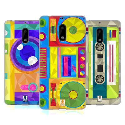 HEAD CASE DESIGNS GEOMETRIC GADGETS SOFT GEL CASE FOR NOKIA PHONES 1