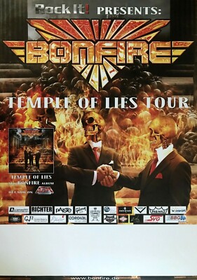 BONFIRE  2018  TOUR - orig. Concert Poster - Konzert Plakat - DIN A1