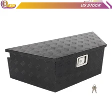 39"X16.5"X12" Aluminum Trailer Tongue Tool Box Pickup Truck Bed Storage Toolbox