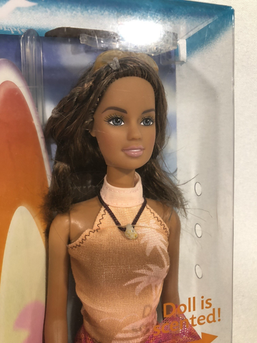 Mattel Barbie Cali Girl 2004 TERESA Profumata Surfer Girl Bambola Stand Incluso - Foto 11 di 17