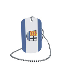 Dog Tag Flag Sinntal Dog Tag Aluminium 30 x 50mm