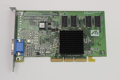ATI 109-63200-01 RAGE 128 PRO AGP VIDEO ADAPTER 1025-B3020 00023 WITH WARRANTY