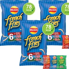 03 x Walkers French Fries Variety Pack 6x18g Crispy Potato Snacks UK Multipack