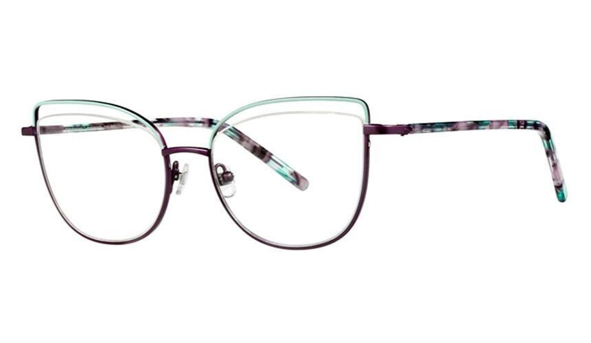 Lunettes de vue Prodesign Denmark 5170 métal de créateur violet turquoise