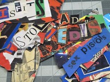vtg 1980s 1990s punk hardcore DIY Homemade sticker lot of 19 pcs