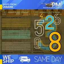 HAD models 072008 1/72 Decal German turret numbers WW II Accessories kit