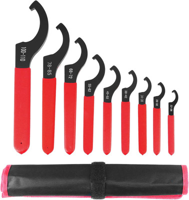Universal Coilover Spanner Wrench 9pcs 22-110mm Shock Tool w Pouch