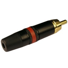 NEUTRIK NYS373-2 Cinch-Stecker REAN Cinchstecker vergoldet rot