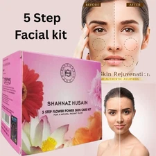 Shahnaz Husain 5 Step Flower Power Skin Care Kit  for Glow & reduces dark Circle