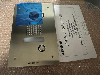 New Aiphone JP-DVF Video Door Station, Door Bell Flush Mount Stainless Steel