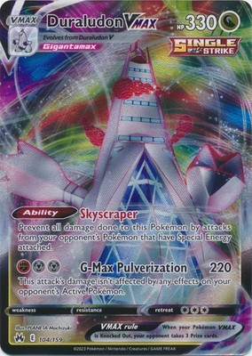 UR-01 Holo Duraludon VMAX 104/159 Ultra Rare Crown Zenith