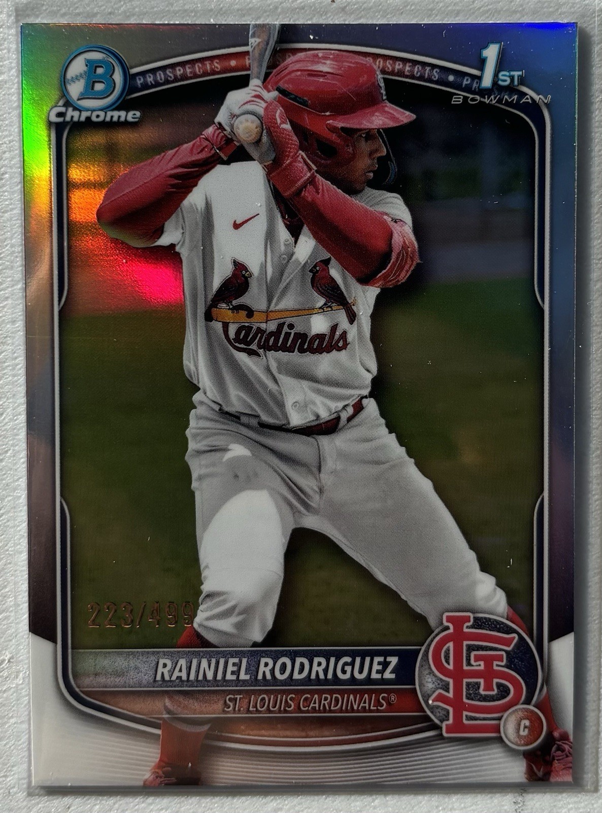 2025 Bowman Chrome Prospects Refractor 223/499 Rainiel Rodriguez #BCP-200