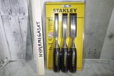 Stanley 3 Piece Steel Blade Wood Chisel Set 1...