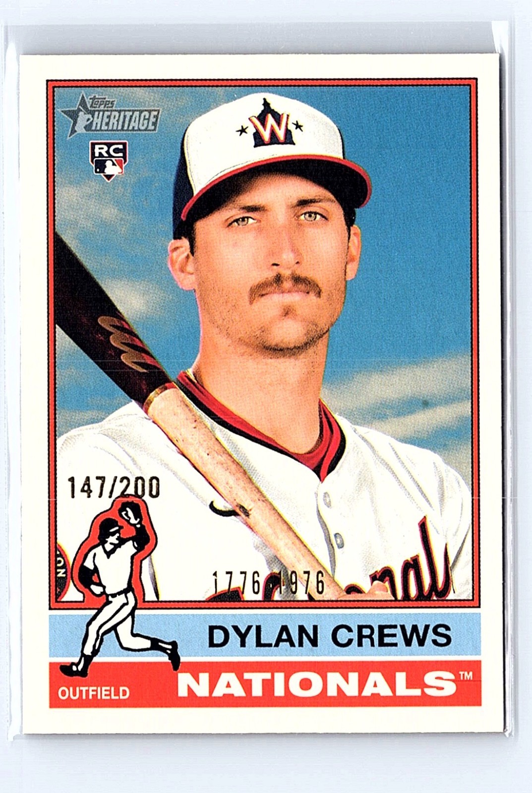 2025 Topps Heritage - Dylan Crews Rookie #247 Bicentennial /200 Nationals