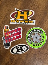 HYPER Wheels Rollerblading Blades Skates Vintage INLINE Skating 4 STICKERS 