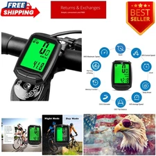 Lightweight LCD Bike Computer - Multi-Function Wireless Speedometer for Cyclists