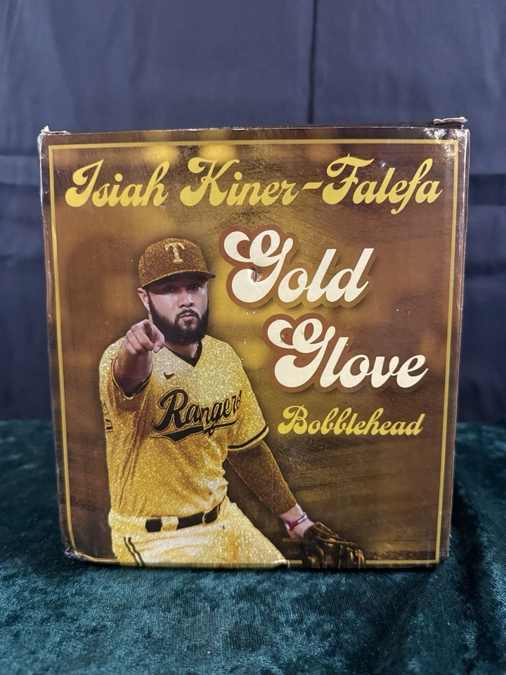 Guante de Oro Isiah Kiner-Falefa 2021 Texas Rangers Bobblehead SGA 14/08/21 Nuevo Foto 2 de 4