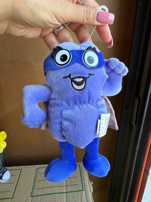 Nutra Fruit Heroes,Toy Box Creation Plush Purple Prune Fruit P Vintage
