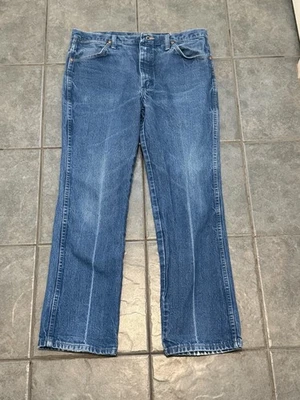 Vintage Wrangler Jeans Mens 36x31 Blue Denim 0936DEN Cowboy Cut Slim Fit 90s - Image 1 of 4
