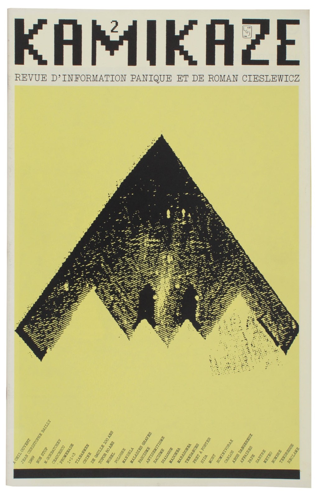Roman CIESLEWICZ / Kamikaze Revue d'Information Panique 3 Volumes All Published