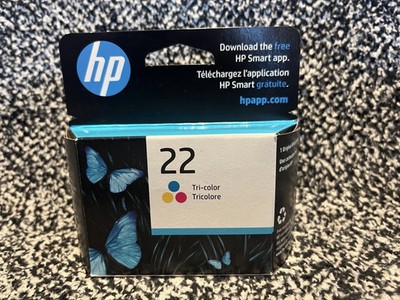 Genuine HP 22 Tri-Color Ink Cartridges C9352AN MINT BOXES Date: Sept 2020 