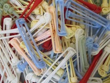 Vtg Lot of 144 Spin Arm Swing Perm Permanent Rods Curlers Various 6 Sizes