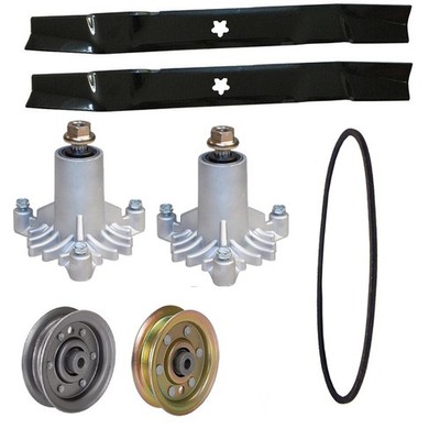 42'' Deck Rebuild Kit Fits Craftsman DYT4000 Belt Pulleys Blades Spindles
