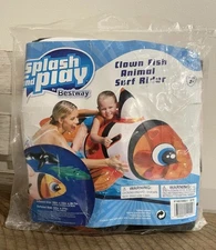 Bestway Splash &  Play Vinyl Clown Fish Ride On Pool Float Inflatable 58” NEW