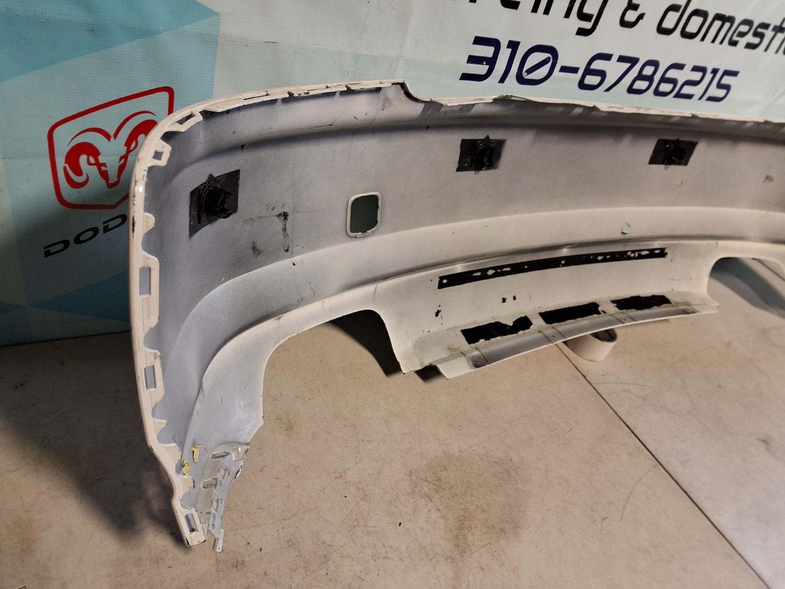 2010 ROLLS ROYCE GHOST REAR BUMPER COVER WHITE OEM 2011 2012 2013 2014 2015