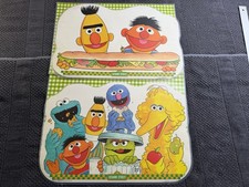 Vintage 1982 sesame street muppets activity placemats set of 2 made in usa