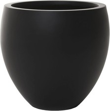 Blumentopf Pflanzkübel PLUTO Fiberglas 30x30x30 cm Anthrazit Rund