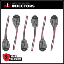 Set of 6 JECS Fuel Injector Connectors Fits 00–05 FBJC-100 Infiniti G35 3.0L