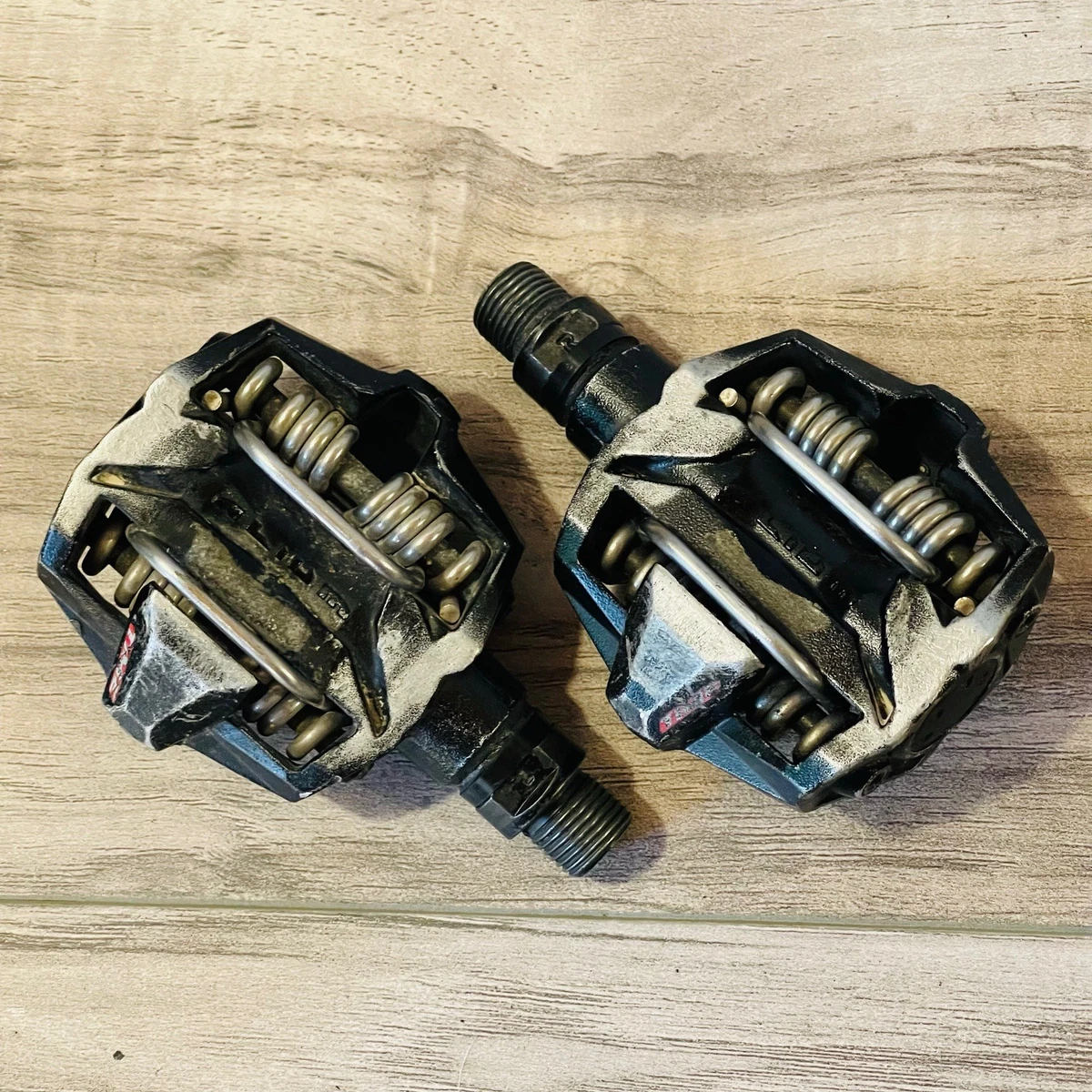 Pédales Automatiques TIME ATAC Alium Vintage - Noir 9/16 - VTT Et Route Années 90