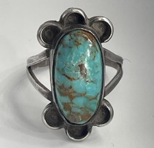 Vintage Navajo Sterling Silver Royston Turquoise Ring Sz 6